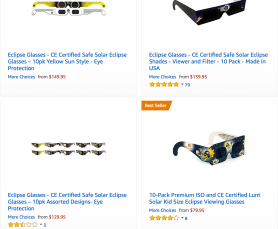 eclipse glasses Amazon